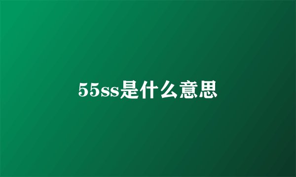 55ss是什么意思