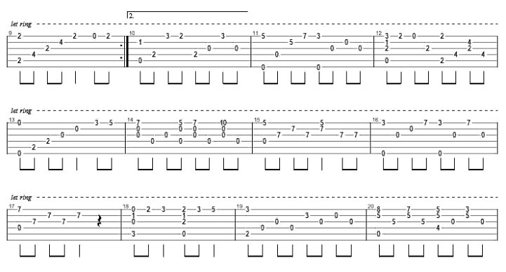 天空之城吉他简谱，我是初学者。