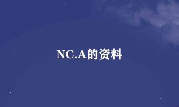 NC.A的资料