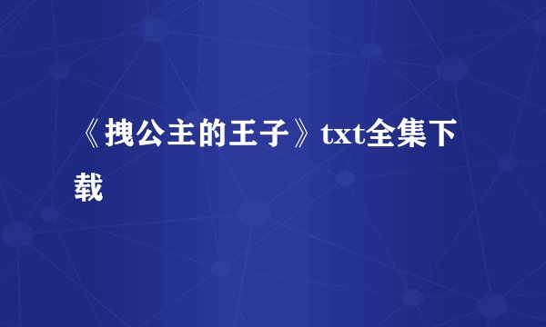 《拽公主的王子》txt全集下载