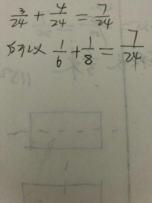 24分之7等于多少分之1+多少分之一